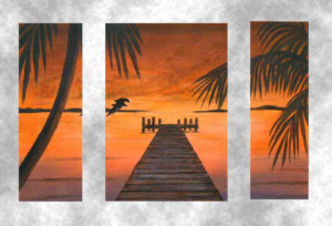 Sonnenuntergang Tryptichon